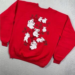 Vintage 90s koala animal nature sweatshirt‎
